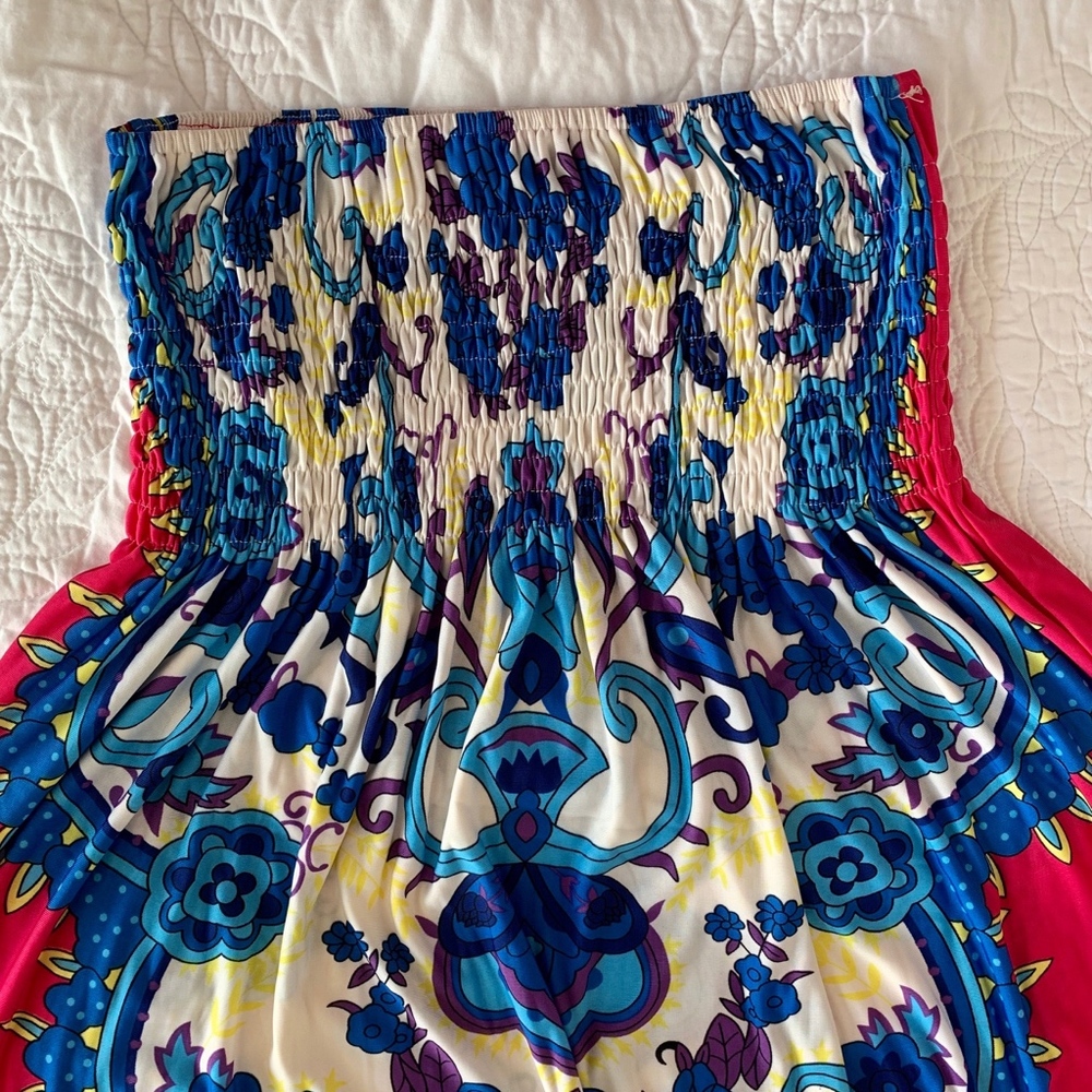 SUMMER BEACH WRAPPED TUBE STRAPLESS SEXY DRESS - Picture 7 of 8